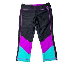 Gerry Colorblock Capri Retro Pants Leggings M